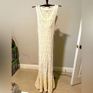 A.L.C. Cream Crochet Dress  A.L.C. Stretchy,
Lined, so pretty! NWOT